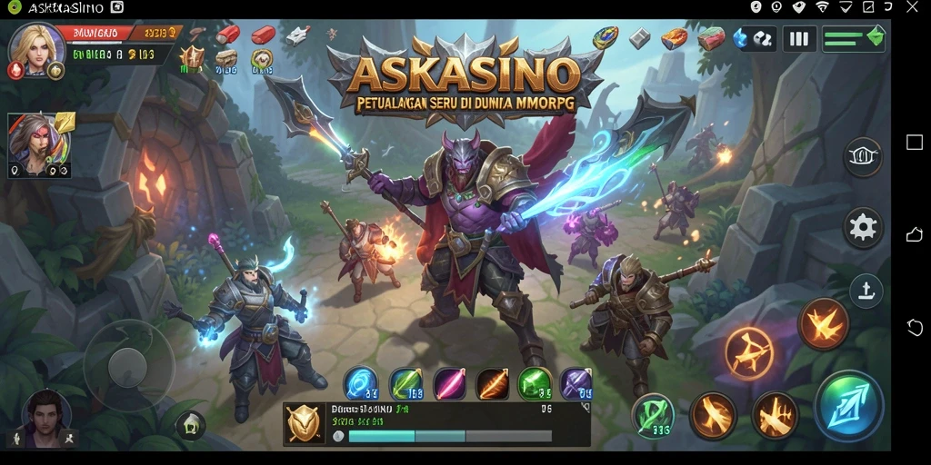 Tampilan gameplay menakjubkan di dunia MMORPG ASKASINO.