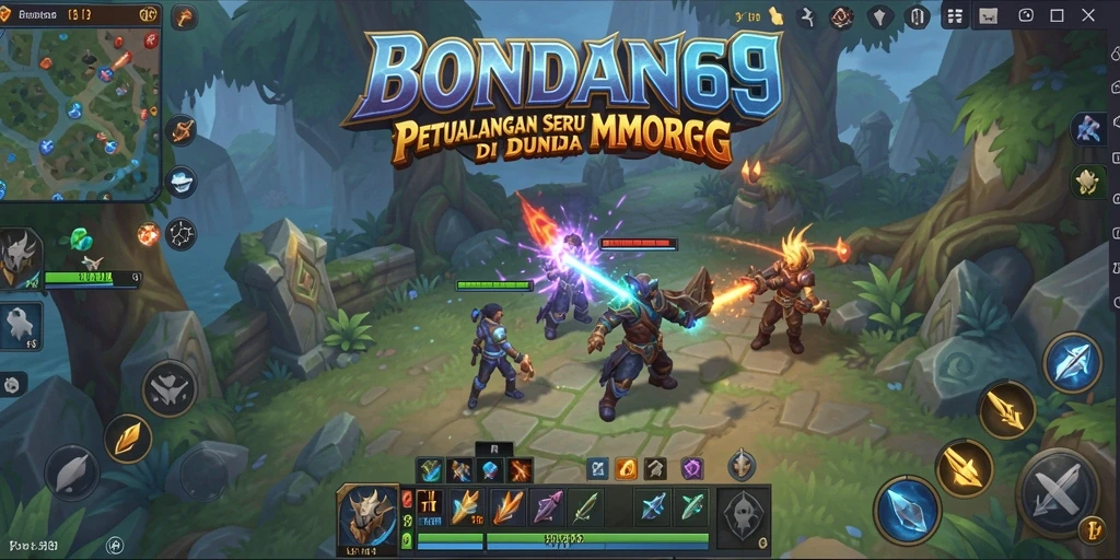 Tampilan gameplay MMORPG yang menarik dan penuh aksi.