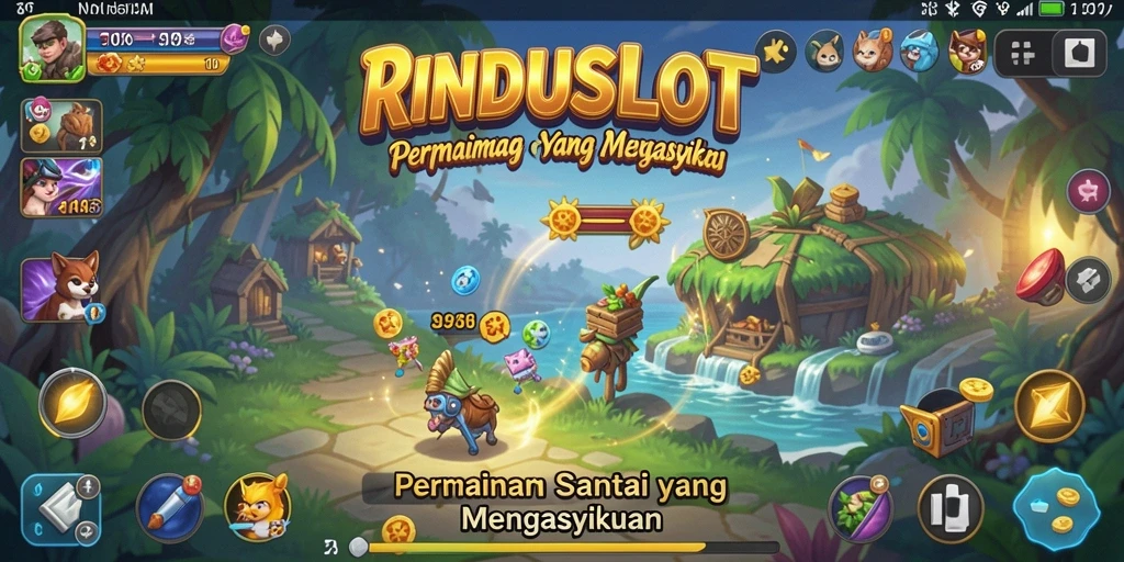 Tampilan gameplay RINDUSLOT yang seru dan menghibur.