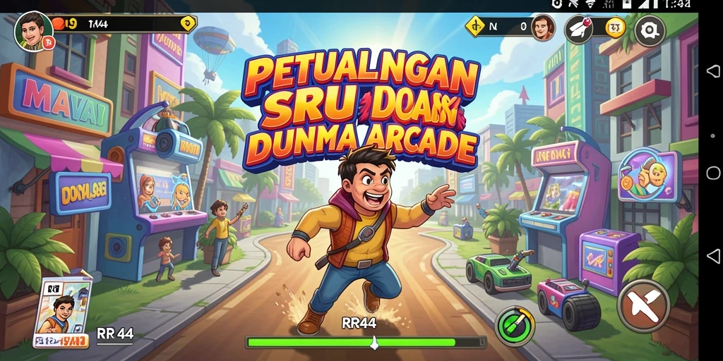 Tampilkan gameplay menarik dari RR44 dengan grafik menawan.