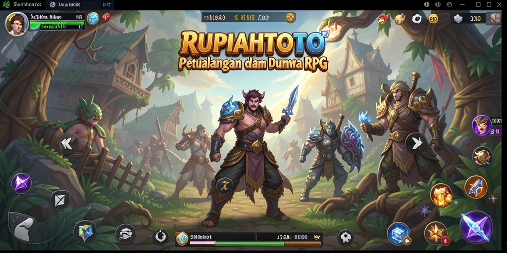 Tampilan gameplay menakjubkan dari RUPIAHTOTO dengan aksi petualangan seru.